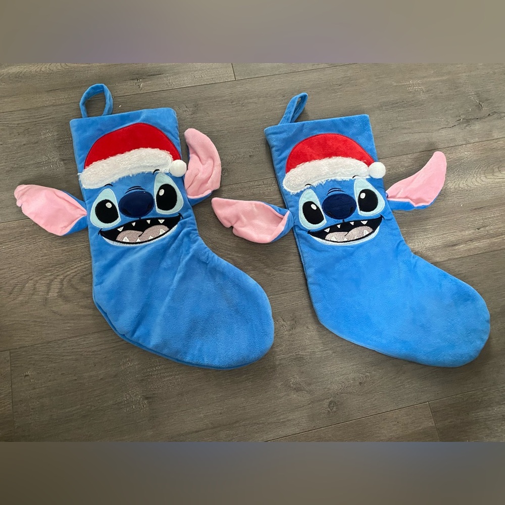 Bundle of 2 Lilo & Stitch Christmas Stockings
